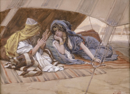 Abram's Counsel to Sarai by Tissot