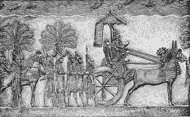 Bas-relief of Assyrian king Sennacherib